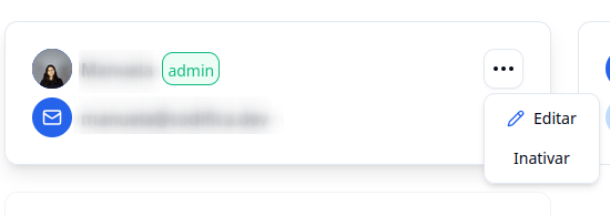 Permitir que usuários admin inativem outros usuários